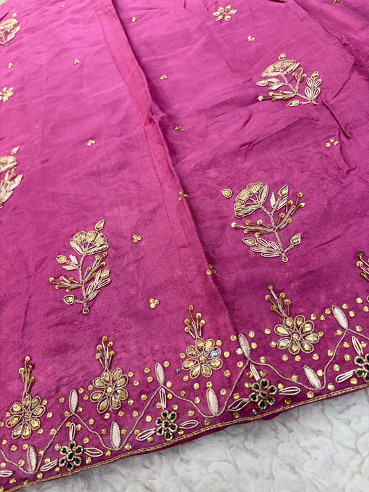 Uppada kundan zardozi Poshak