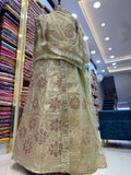 Golden tissue poshak