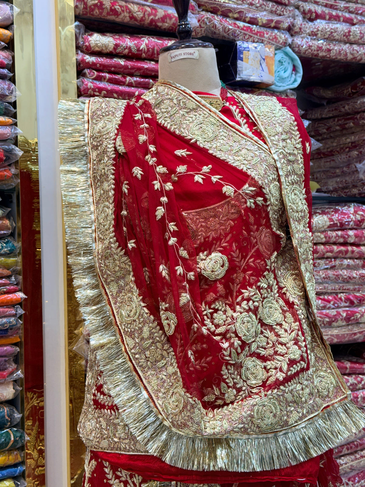 Bridal Gulab poshak