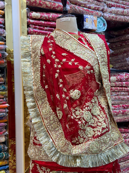 Bridal Gulab poshak