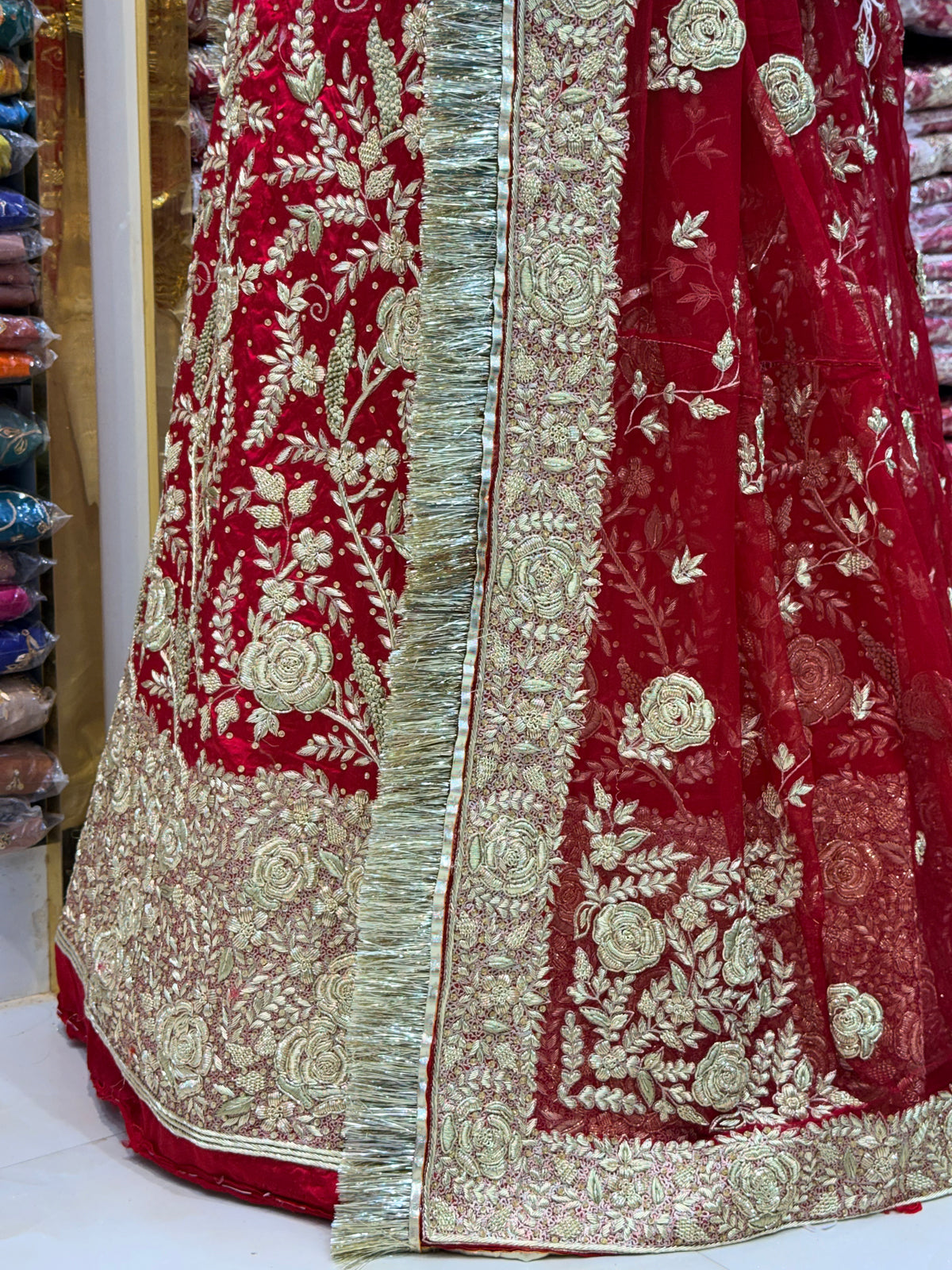 Bridal Gulab poshak