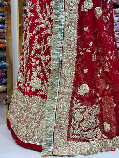 Bridal Gulab poshak