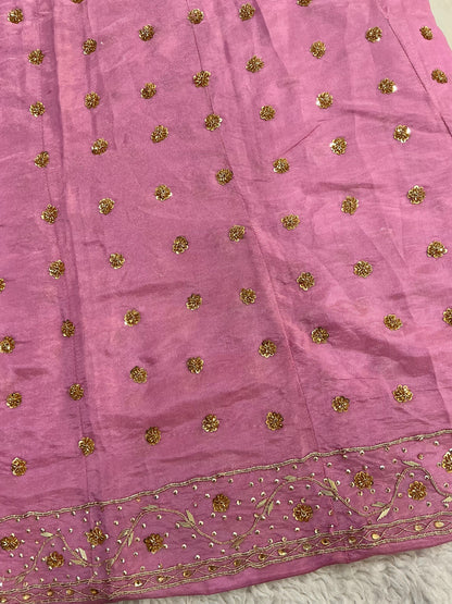 Baby pink Rajputi poshak