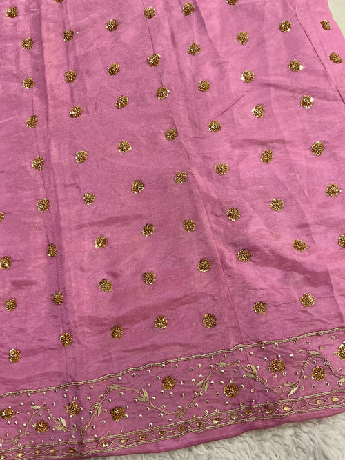 Baby pink Rajputi poshak