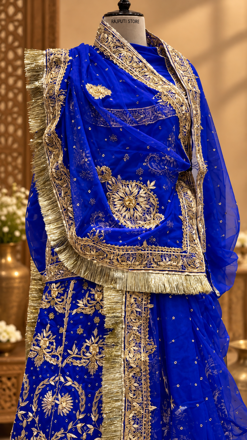 Royal blue poshak