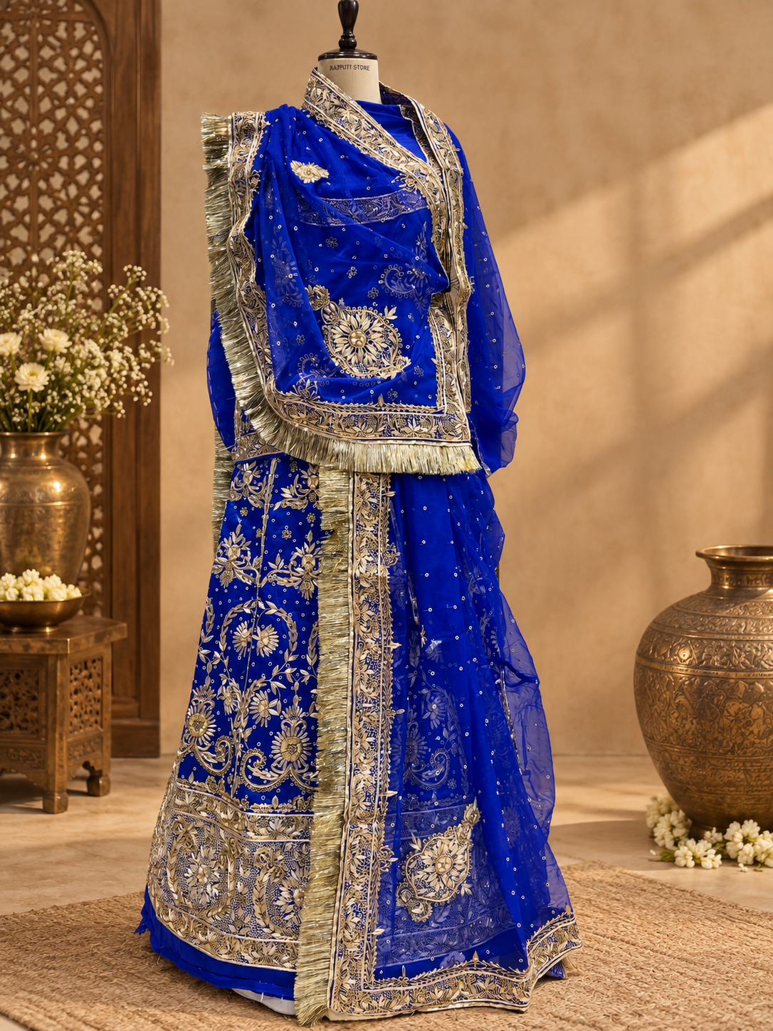 Royal blue poshak