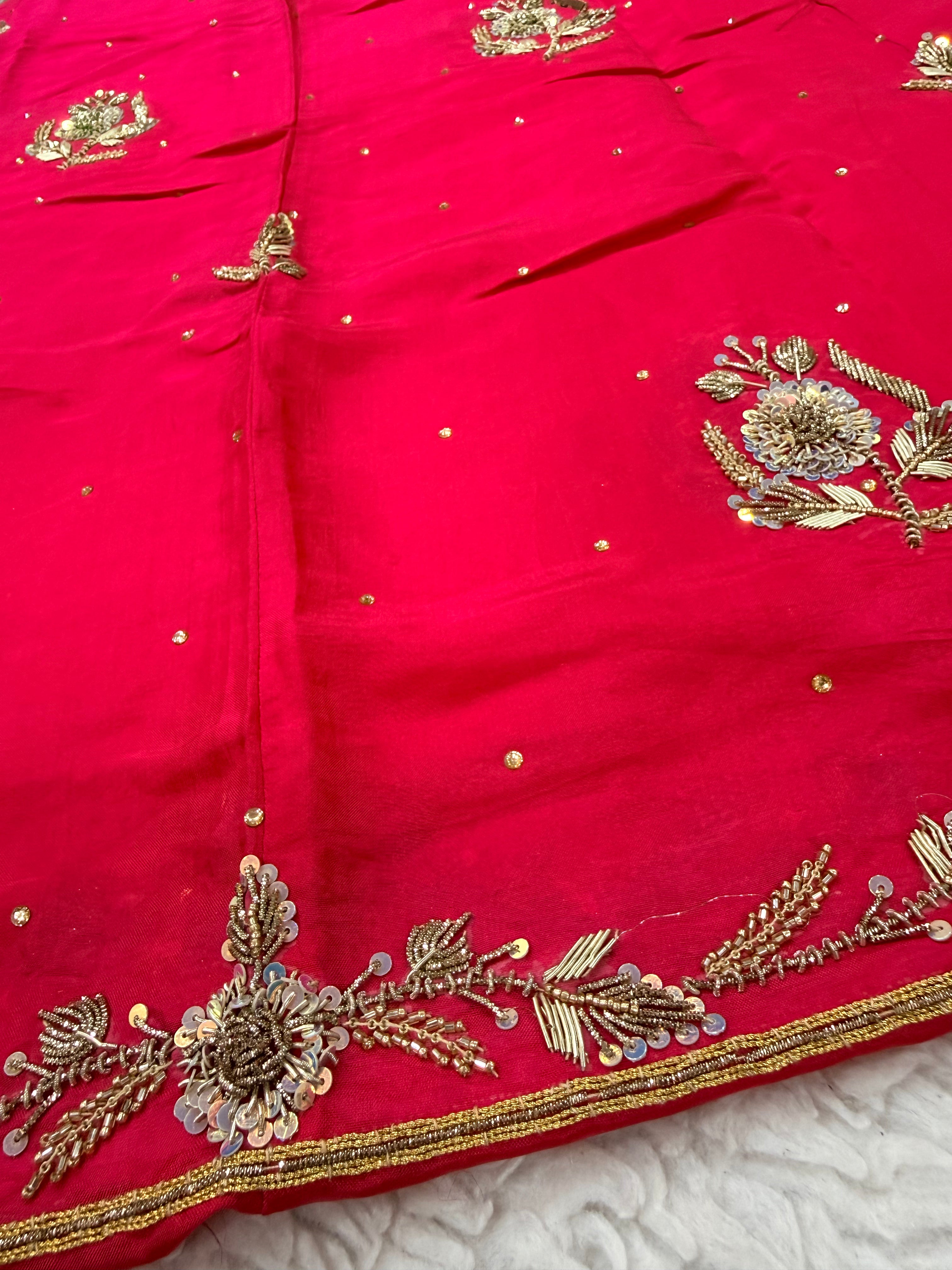 Golden work poshak