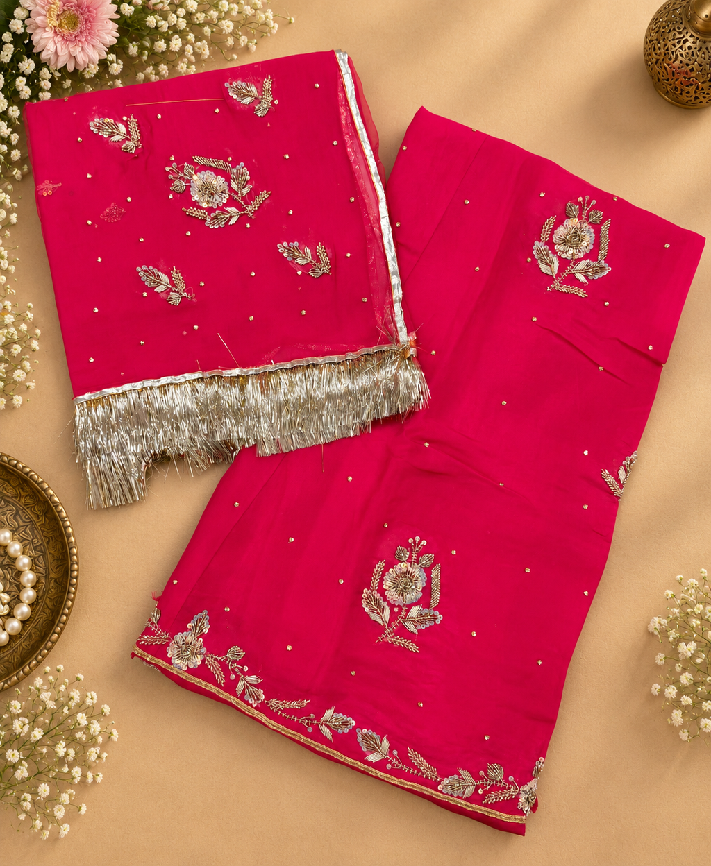 Golden work poshak