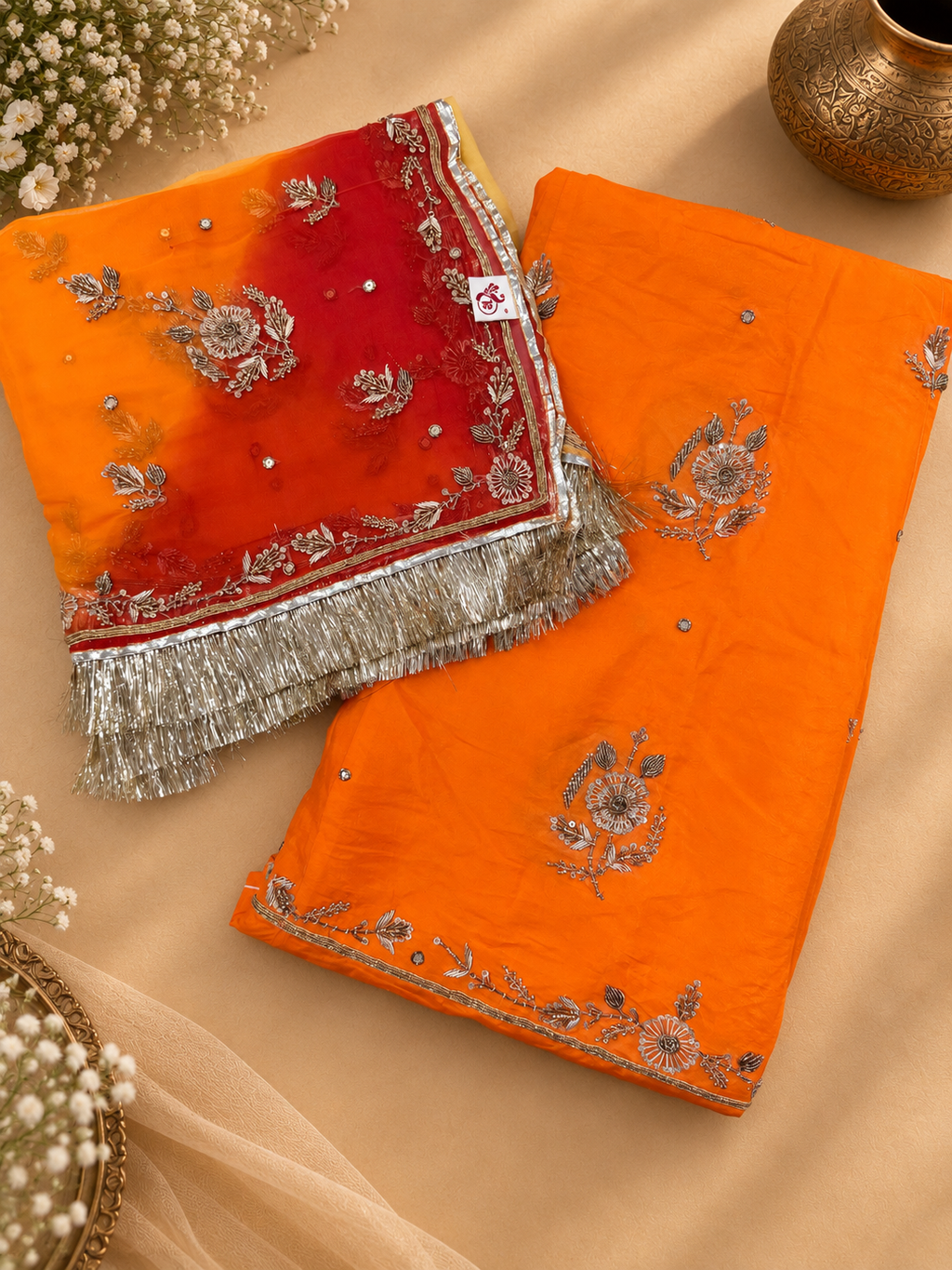 Golden work poshak